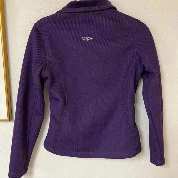 SPYDER Endure Full-zip Core Fleece Lined Sweater Jacket Purple Sz XS - Picture 5 of 7